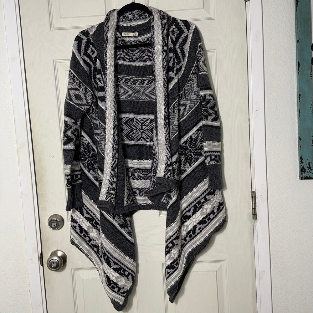 Old Navy Thick Cardigan Winter Sweater in Grays Sz Large